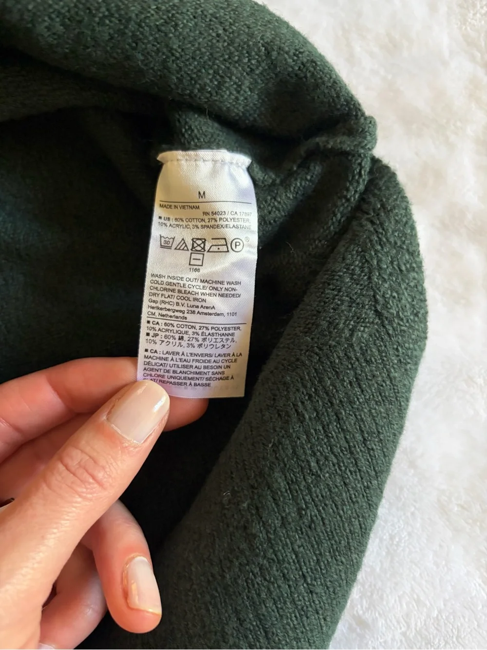 Banana Republic Deep Green V-Neck Sweater